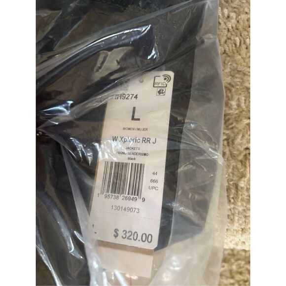 ADIDAS [L] TERREX XPLORIC RAIN.RDY BLACK RAIN/HIKING JACKET HH9274 - Picture 5 of 6